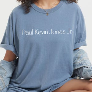Meme-shirt Paul Kevin Jonas Jr.: door fans geïnspireerd concert-T-shirt, comfortabele kleuren
