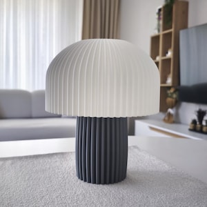 Luminária de Mesa Rea - Design Exclusivo de Impressão 3D, Decoração Moderna para Casa