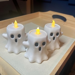 Ghost Tea Light Candle Holders