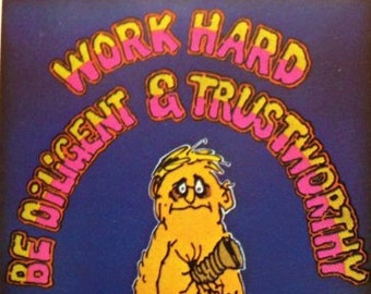 Werk Hard - 1971 leeg wenskaart