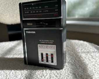 Vintage Toshiba KT-A830 Stereo Radio Cassette Player - Working Condition