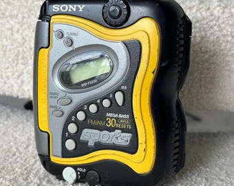 Vintage Sony Walkman Sports WM-SXF30 Cassette Alarm Clock AM/FM
