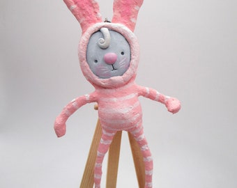 Easter COTTON SPUN bunny ornament super cute