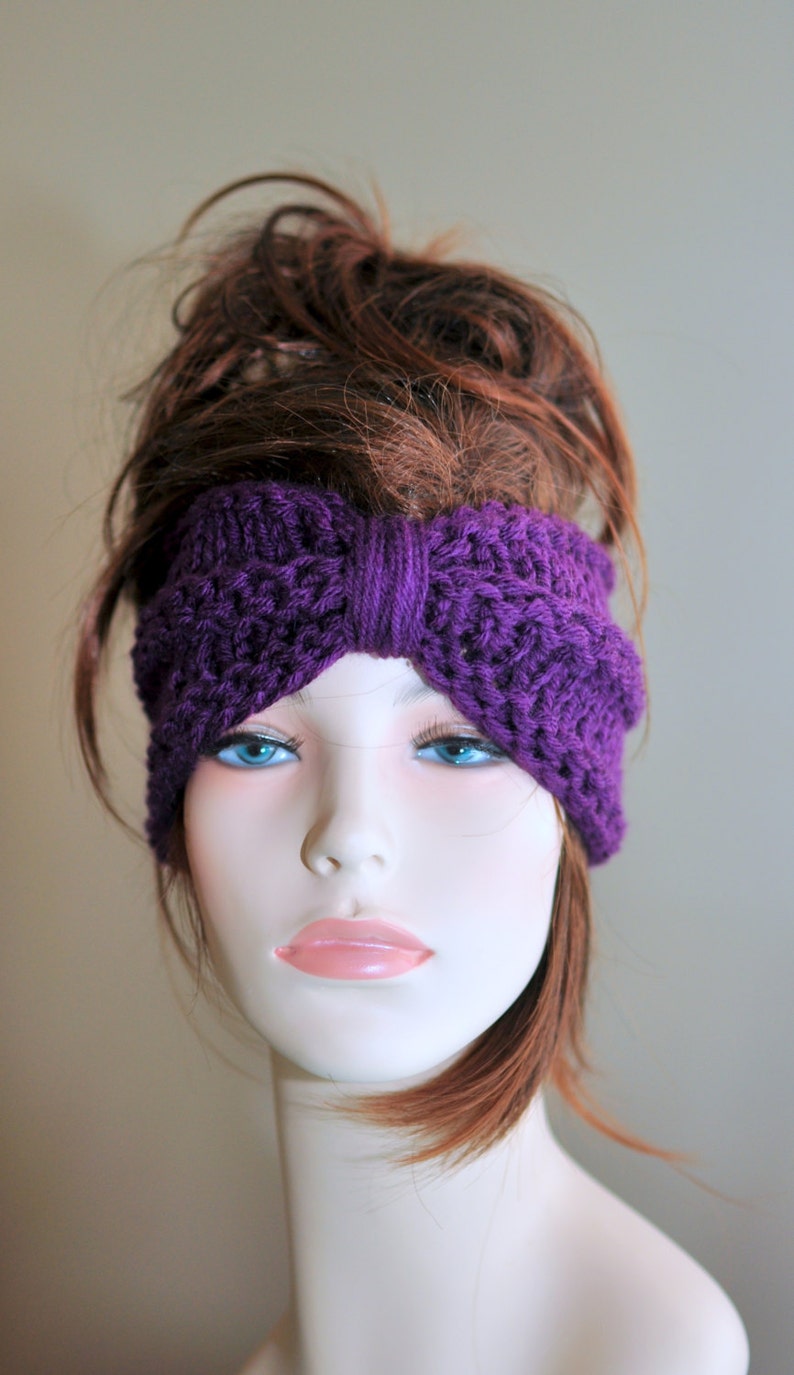 Turban Headband Crochet Head wrap Knit ear warmer Earwarmer Etsy