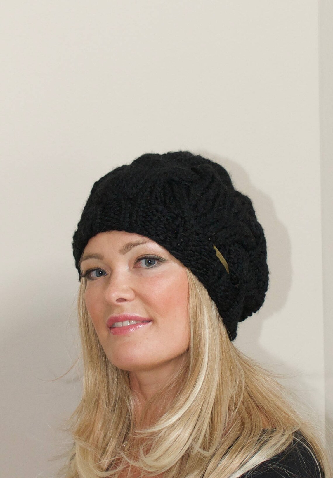 Slouchy Hat Women Slouchy Beanie Women Black Beanie Hat Winter Etsy