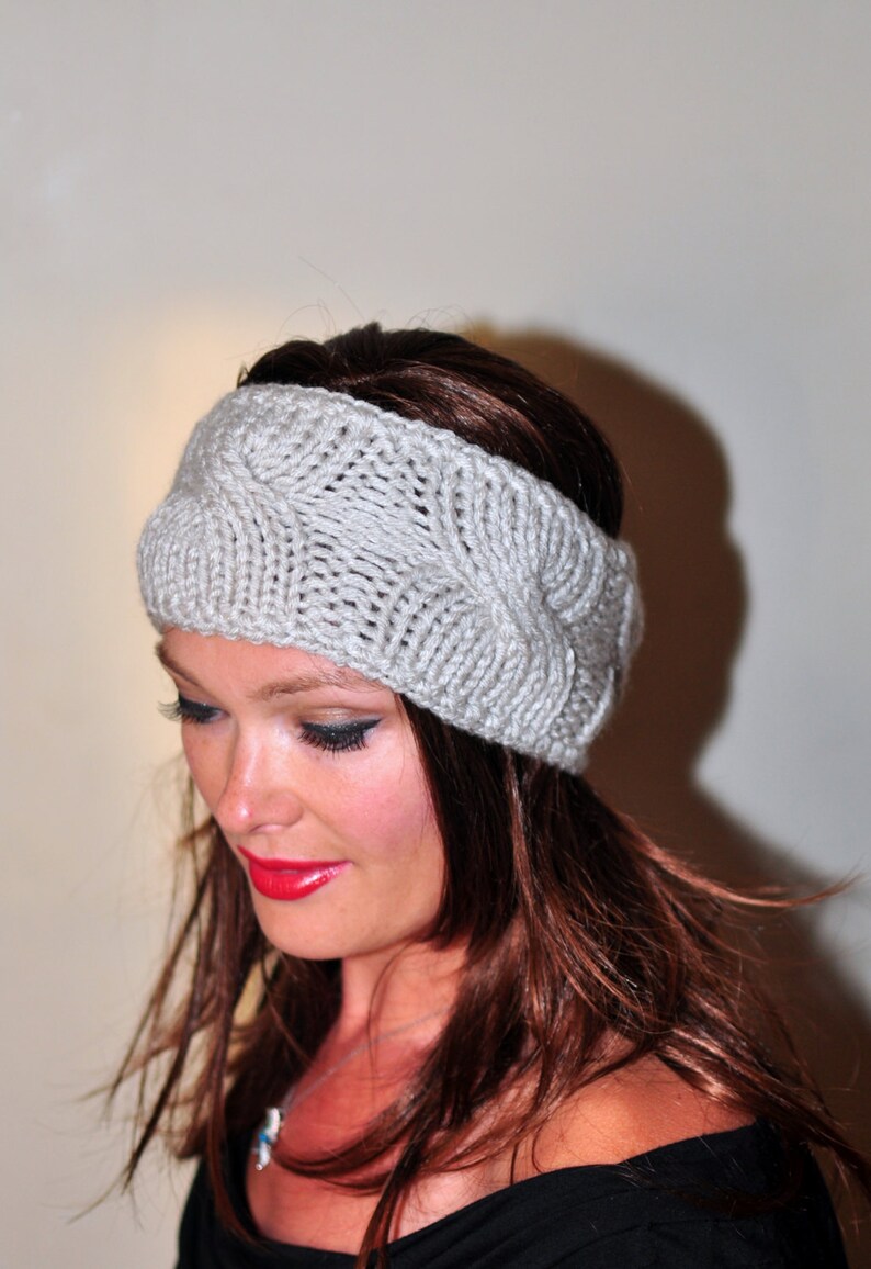 Ear Warmer Crochet Headband Head wrap Earwarmer Linen Off Etsy