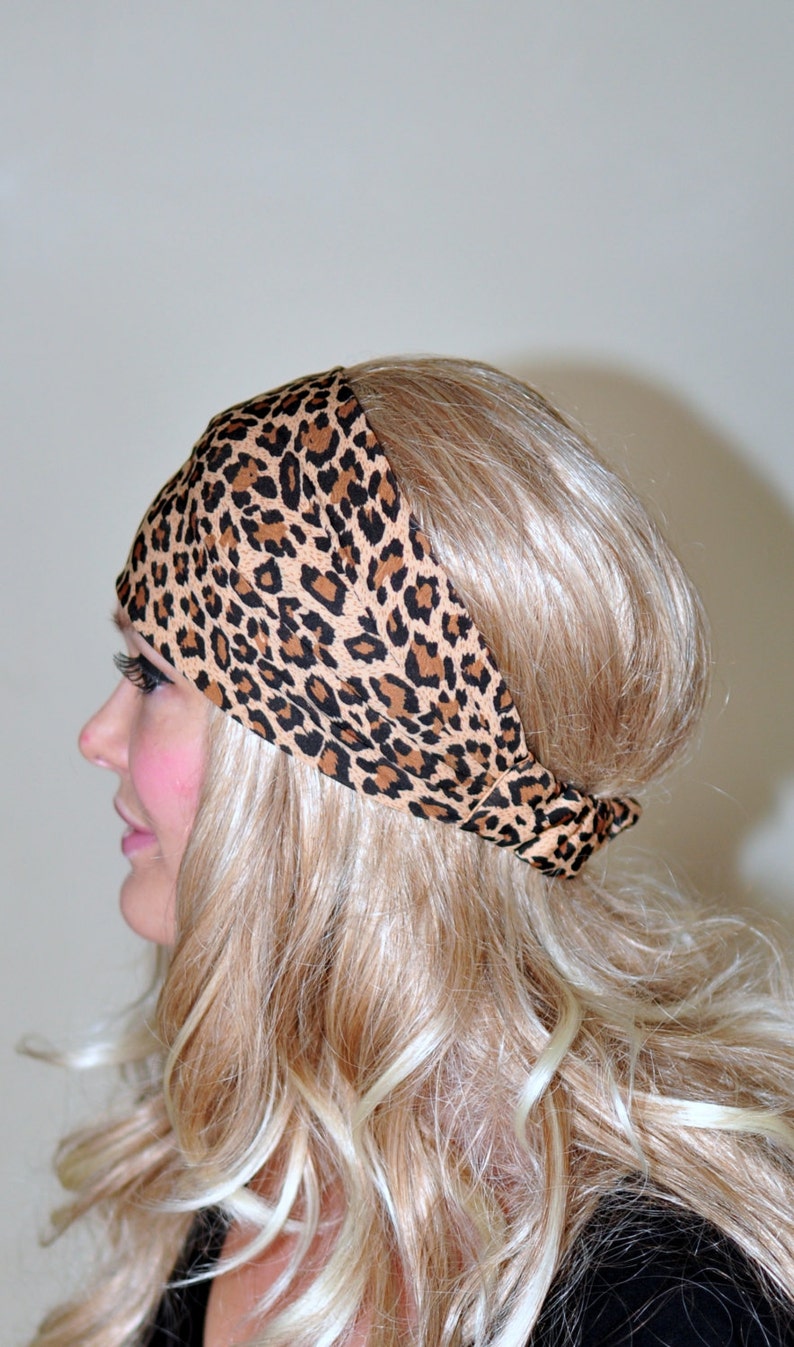 Leopard Headband Hair Wrap Animal Print Headwrap Women Etsy