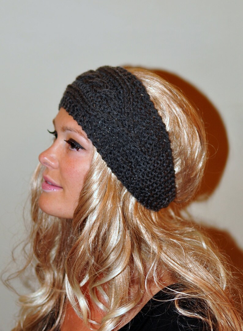 Ear Warmer Crochet Headband Knit Head Wrap Braided Earwarmer Etsy