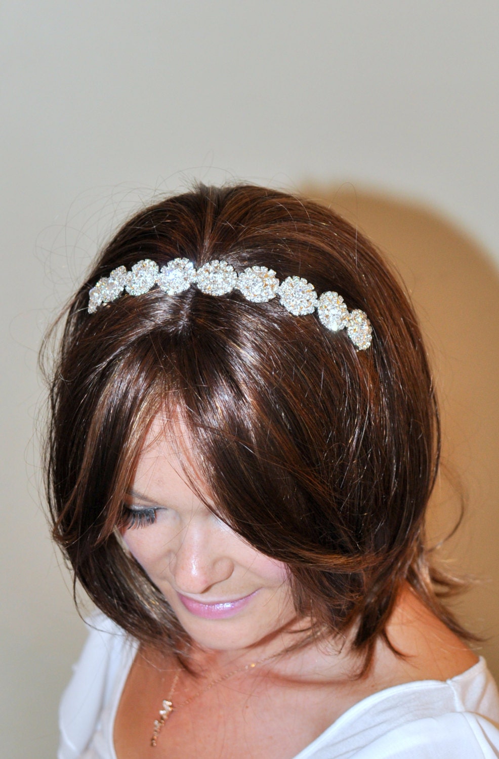 Crystal Bridal Headband Rhinestone Wedding Headband Swarovski Etsy