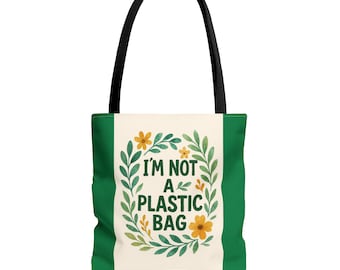 I'm NOT a Plastic bag エコバッグ I'm Not A Plastic Bag - Etsy