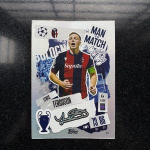 Cartão autografado por Lewis Ferguson no Match Attax