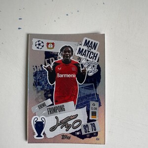 Match attax Frimpong signierte Karte