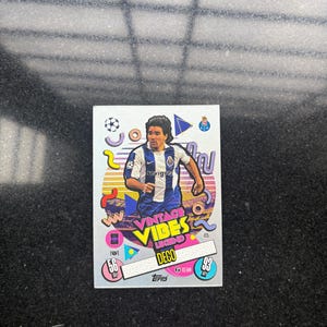 Cartão decorativo Match Attax com vibrações vintage