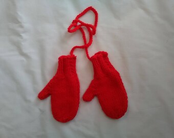 Toddler Mittens On A String