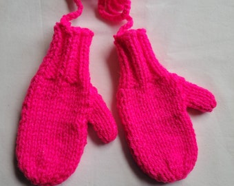 Toddler Mittens On A String