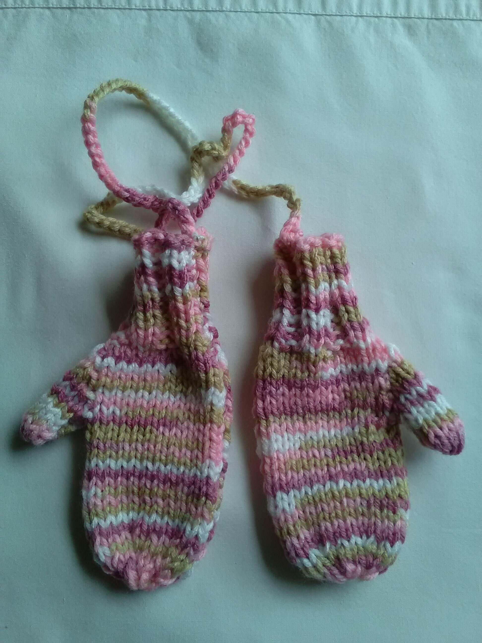 Toddler Mittens On A String Etsy