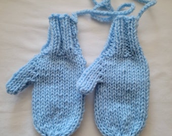 Childs Mittens On A String