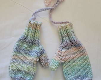 Toddler Mittens On A String