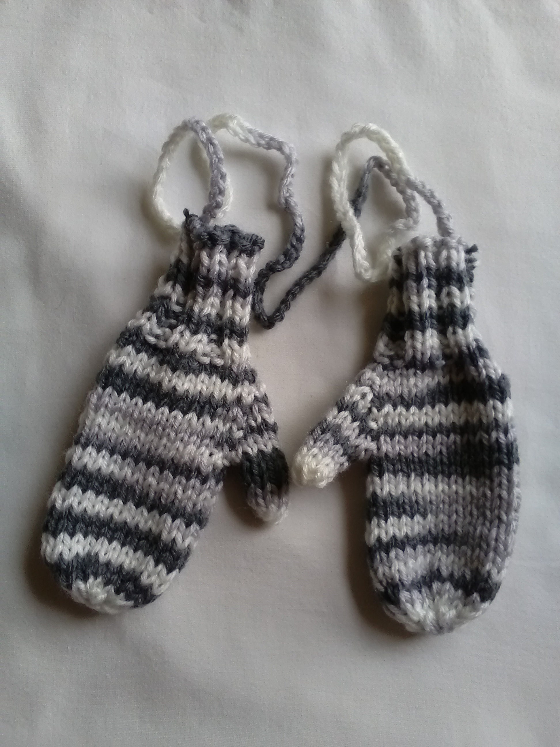 Toddler Mittens On A String Etsy