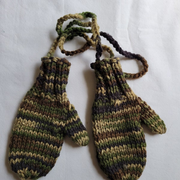 Toddler Mittens On A String