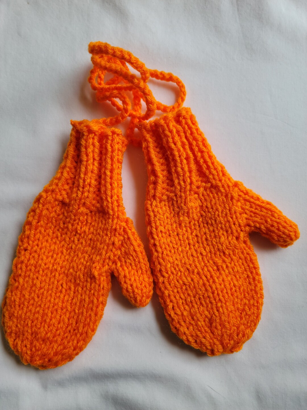Childs Mittens on A String Etsy
