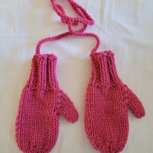Toddler Mittens On A String