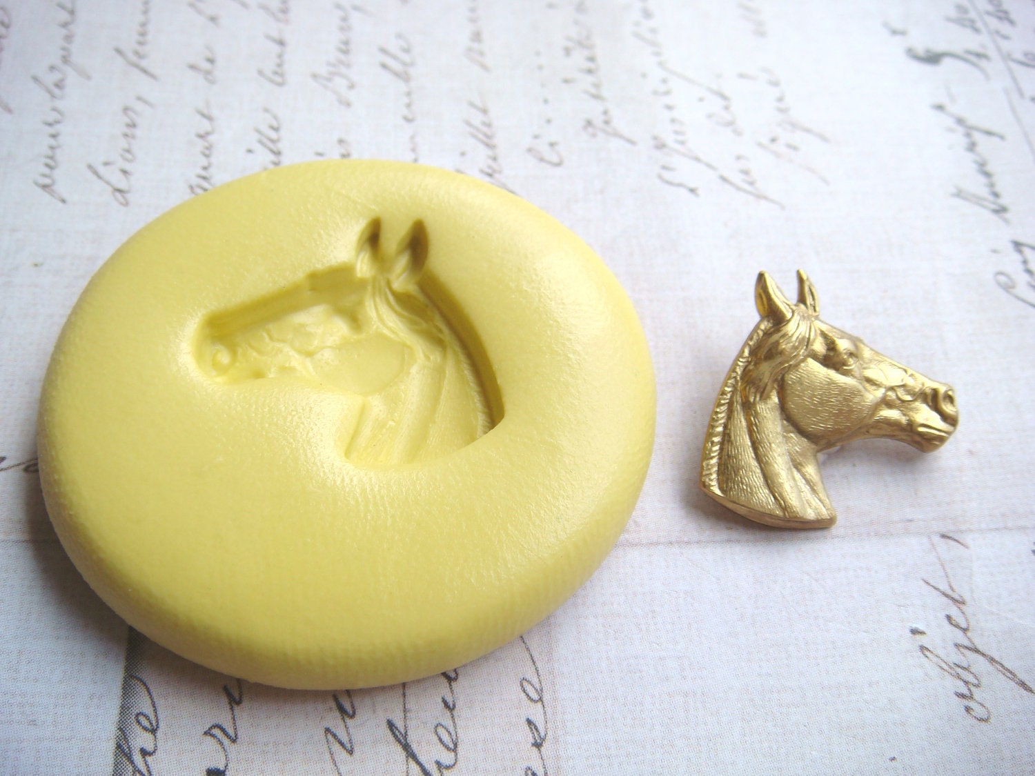 HORSE HEAD small Flexible Silicone Mold Polymer Clay Etsy
