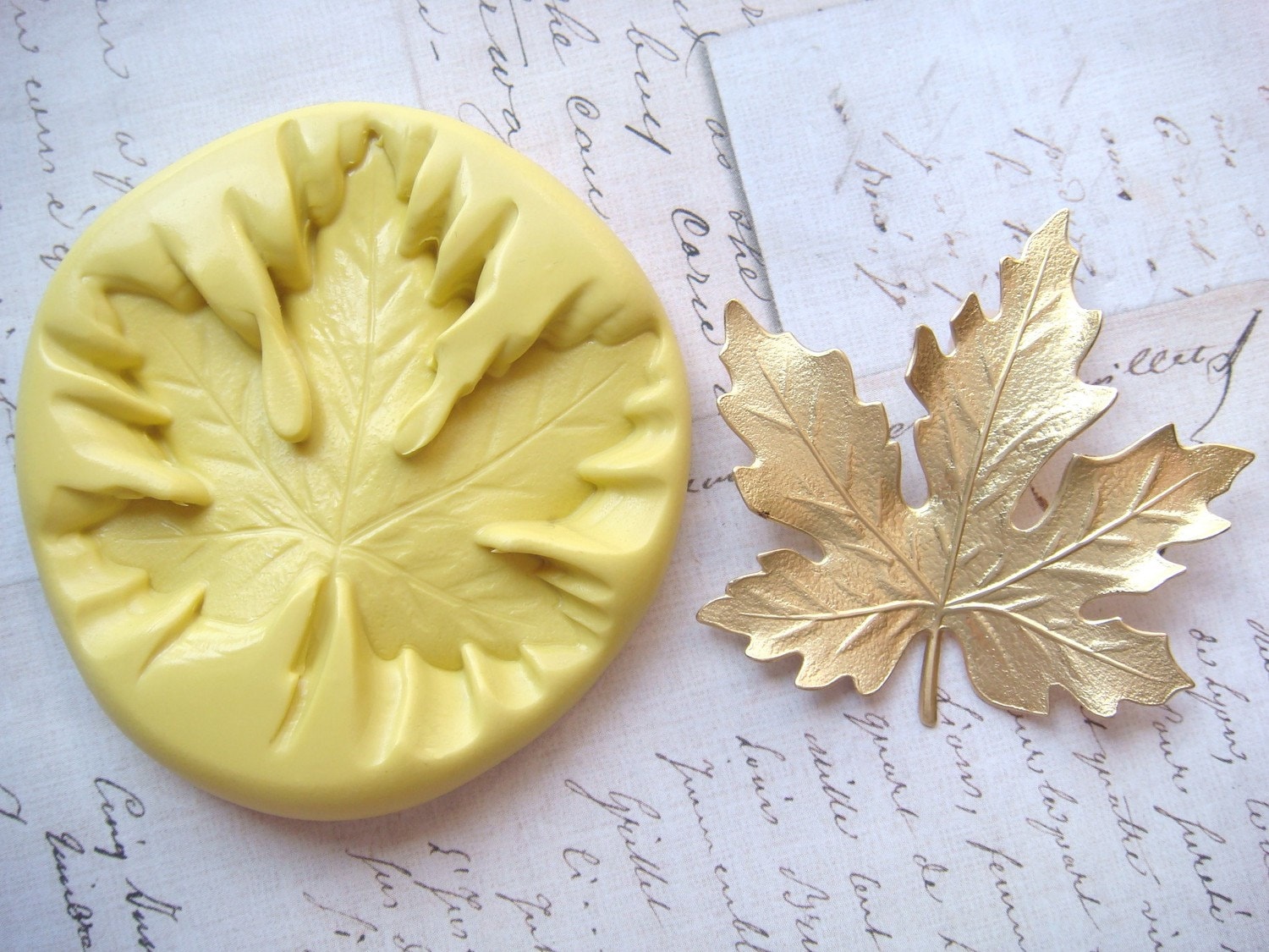 MAPLE LEAF large Flexible Silicone Mold Crafts Push Etsy