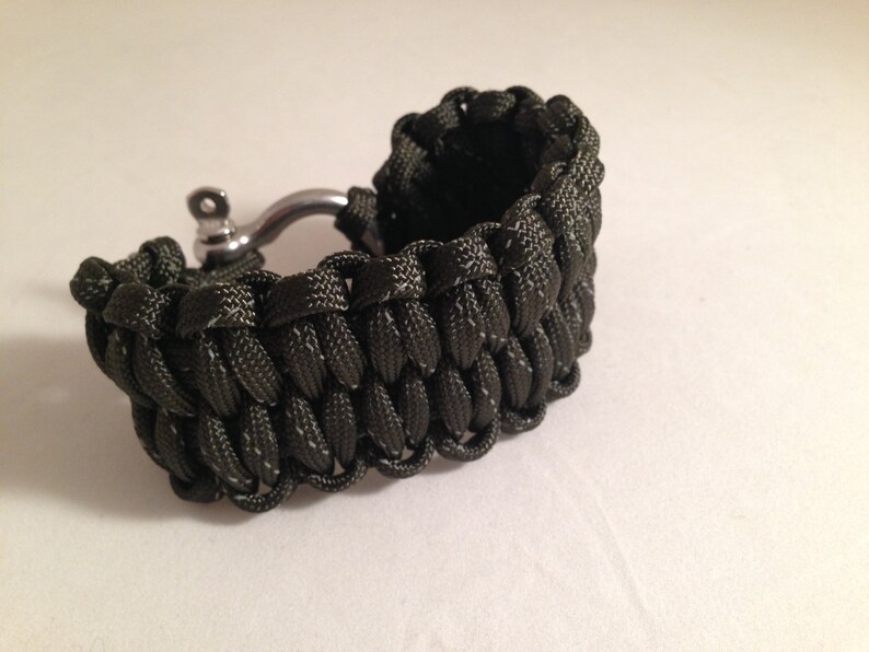 Quick Deploy Paracord Survival Bracelet With Shackle and Etsy