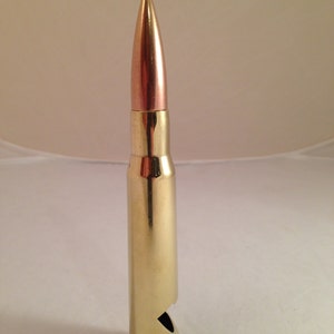 Basic Brass .50 Caliber Bullet Bottle Opener - No Engraving