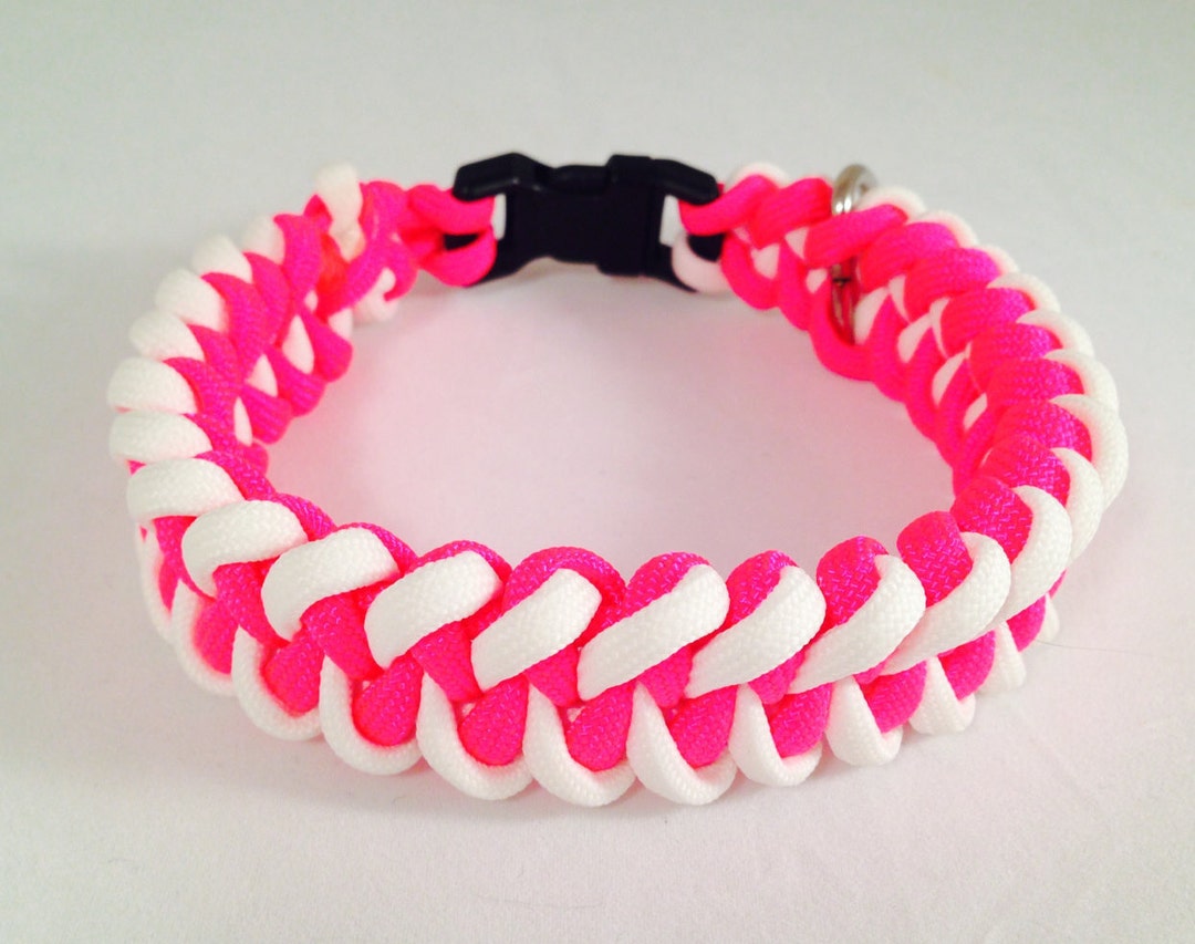 Glowinthe Dark Dog Collarcustom Made With Paracordsize Etsy