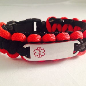 Paracord medical on sale id bracelet
