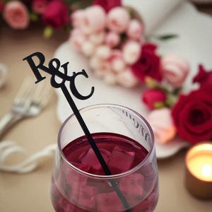 Custom Wedding Drink Stirrers, Personalized Drink Stirrer, Custom Cocktail Stirrers, Birthday Party, Engagement Party, Anniversary Drink Tag