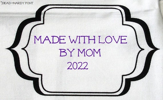 Quilt Label Black &amp; White 19 Custom Made and Hand | Etsy