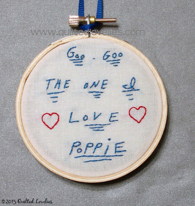 Hand Embroidered Signature of Loved One, Signature Embroidery Hoop - Etsy