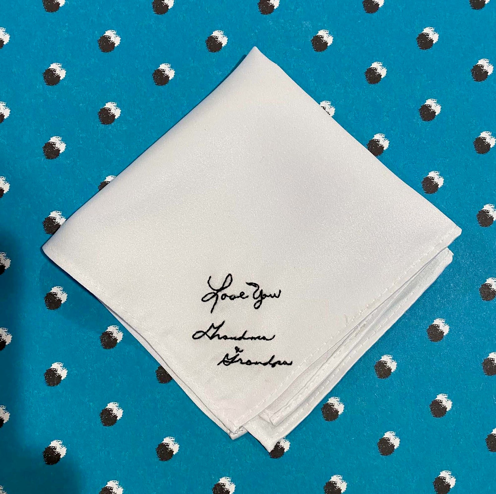 Wedding Signature Handkerchief For Men Custom Made & Hand Etsy