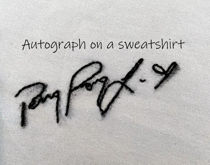 Hand Embroidered Signature of Loved One, Signature Embroidery Hoop - Etsy