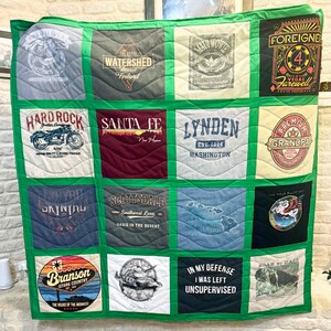 Trapunta ricordo personalizzata con maglietta: ricordo patchwork fatto a mano