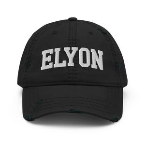 ELYON Distressed Dad Hat – Hebrew Israelite Cap, Most High YAH Headwear, Yahuah, YHWH, Judah, Sacred Name Hat, Set-Apart Streetwear