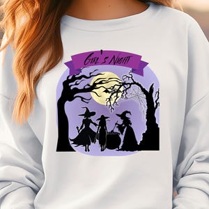 Ladies Night Witchy halloween shirt, Witch Sweatshirt, Halloween Witch Sweatshirt, Crazy Halloween Gift, Witch Spell Shirt, Pumpkin sweater
