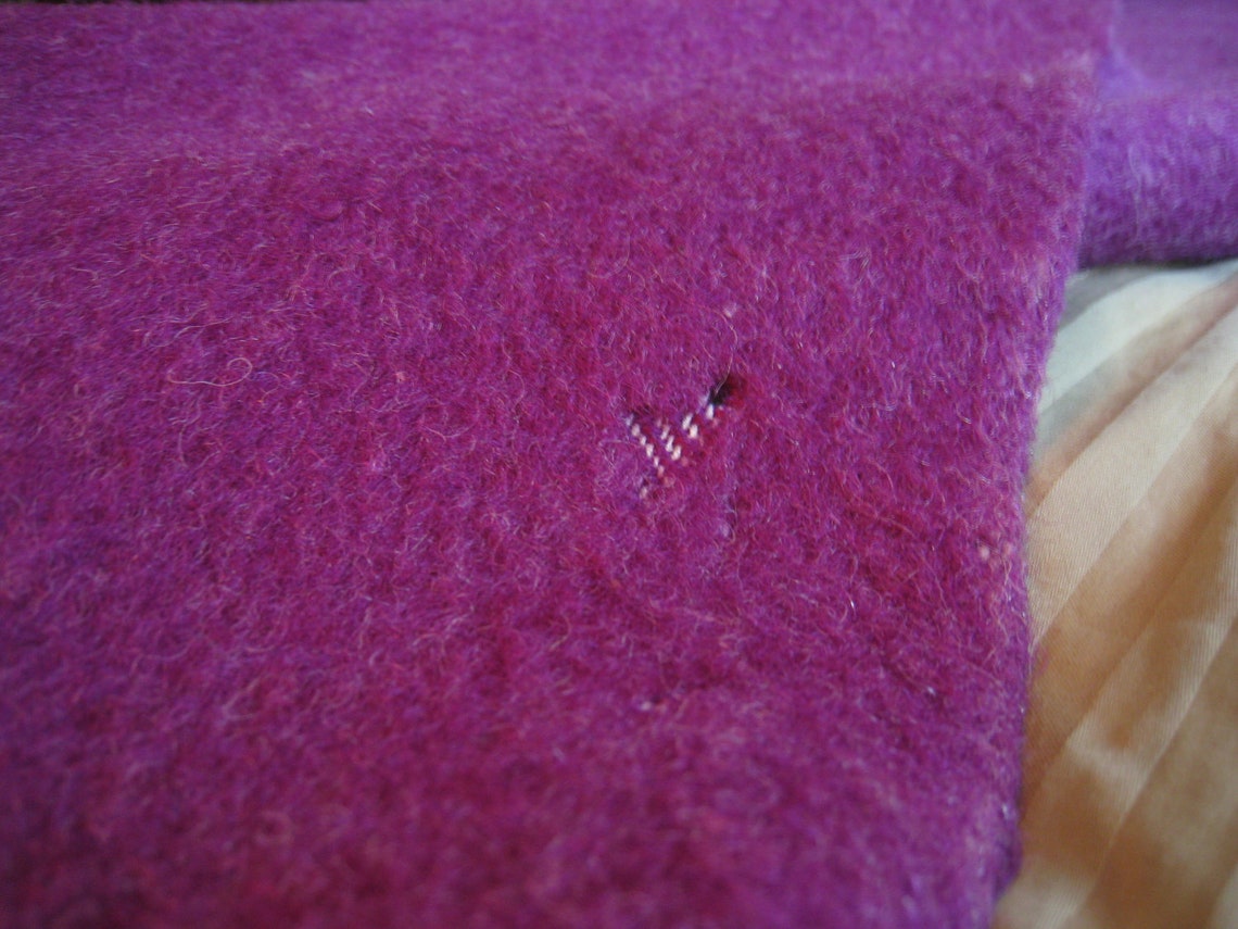 Hudson Bay Blanket Purple Wool 1953 Queen Elizabeth Coronation Etsy