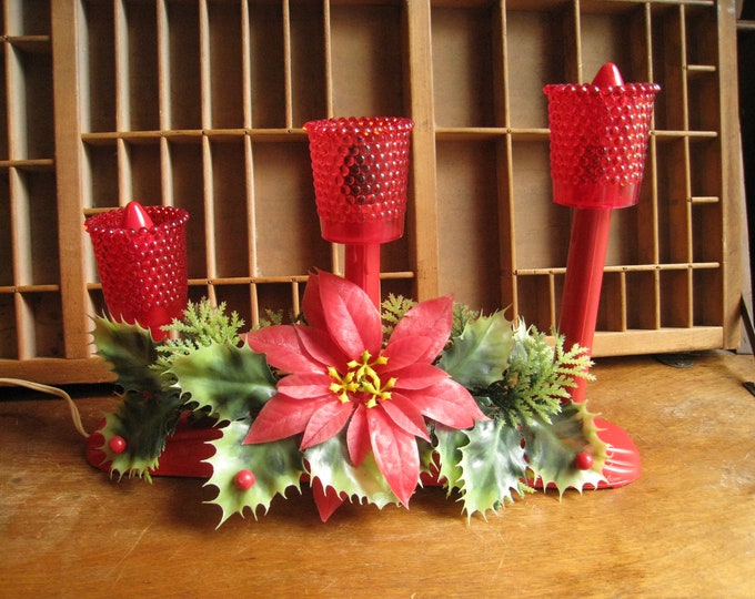 Vintage Electric Christmas Candles 1950s Christmas Candelabra Etsy