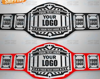 Custom Fantasy Football Championship Belt: Silver Plates, Personalized Leather Strap