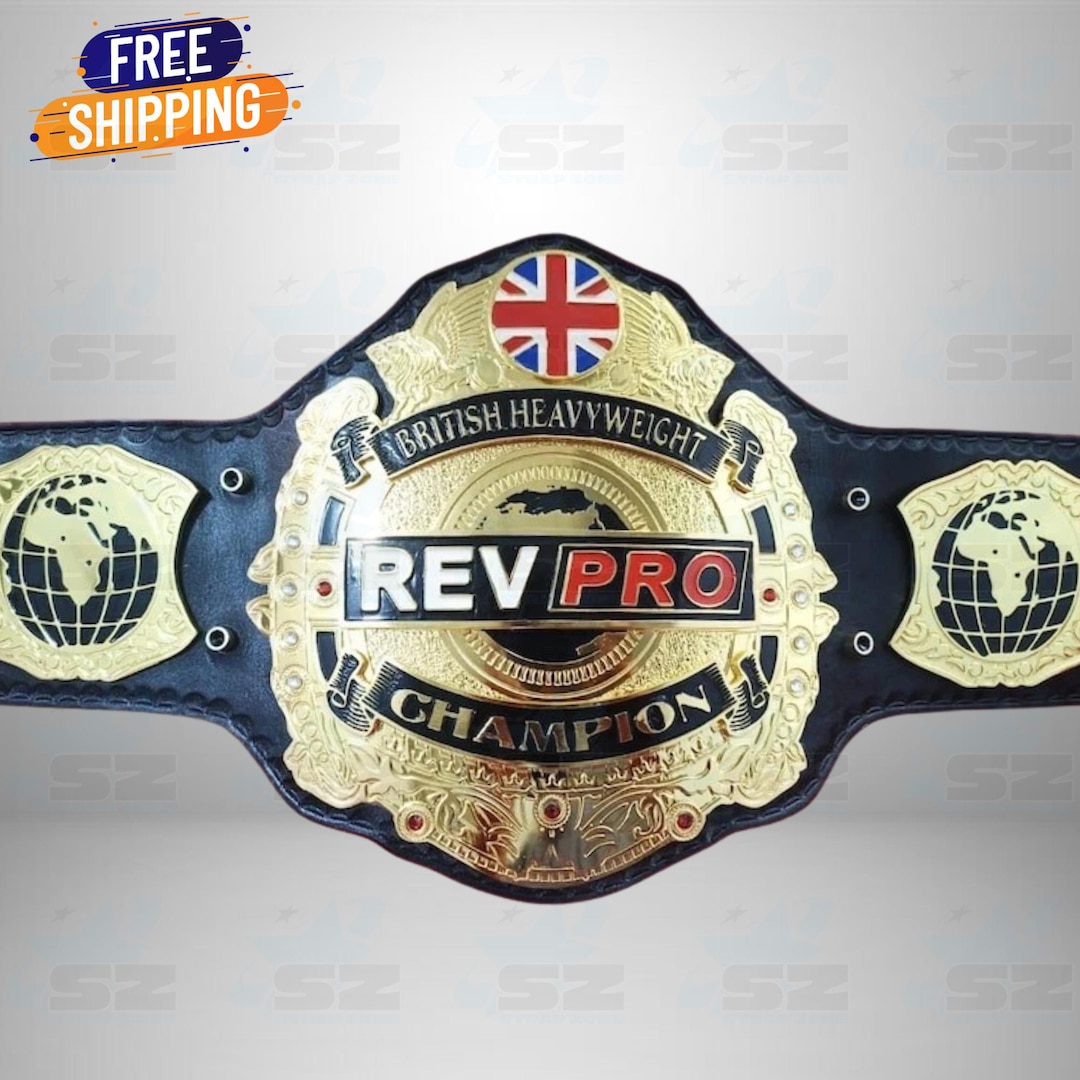 Rev Title Rev Pro British Heavyweight Championship Plated Title Belt | Adult Size ...