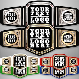 Undisputed Style Custom Wrestling-Meisterschaftsgürtel | Erwachsenengröße Messinggürtel | Handgefertigte personalisierte Logo Trophäe / Auszeichnung Gürtel