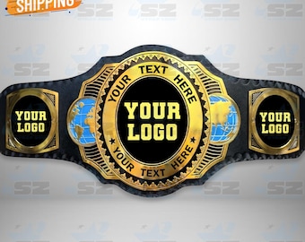 Custom Logo Championship Belt | Handmade Fantasy Trophy Award