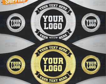Personalized Championship Belt | Custom Logo, Text Award Trophy