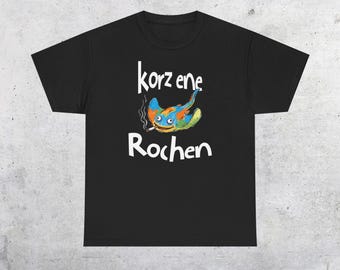 Korz Ene Rochen Zigarette Smoker Party T-Shirt | Smoking Sting Ray Tee