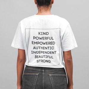 Empowerment Shirt - Unisex Tee, Strong Confident Beautiful Graphic T-Shirt, Self Love Gift, Feminist Quote Top, Inspirational Shirt