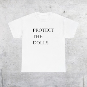 Camiseta con el lema "Protege a las muñecas": Derechos trans, orgullo queer - Camiseta unisex White